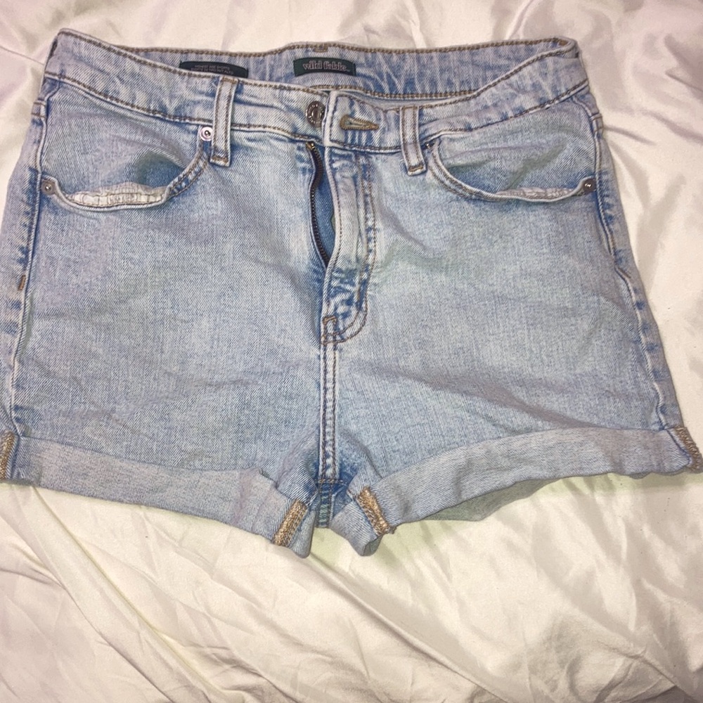 Wild Fable Highest Rise Light Denim Wash Shorts